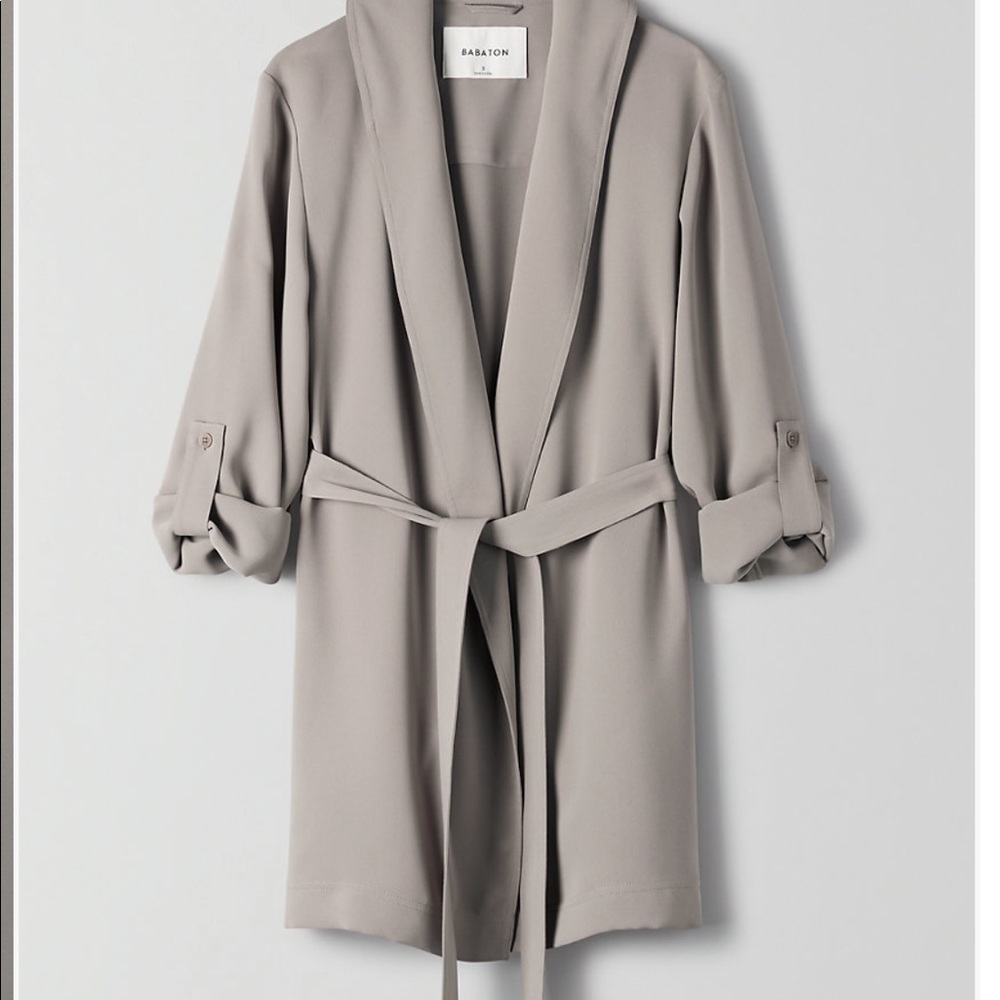 Babaton mid length robe jacket